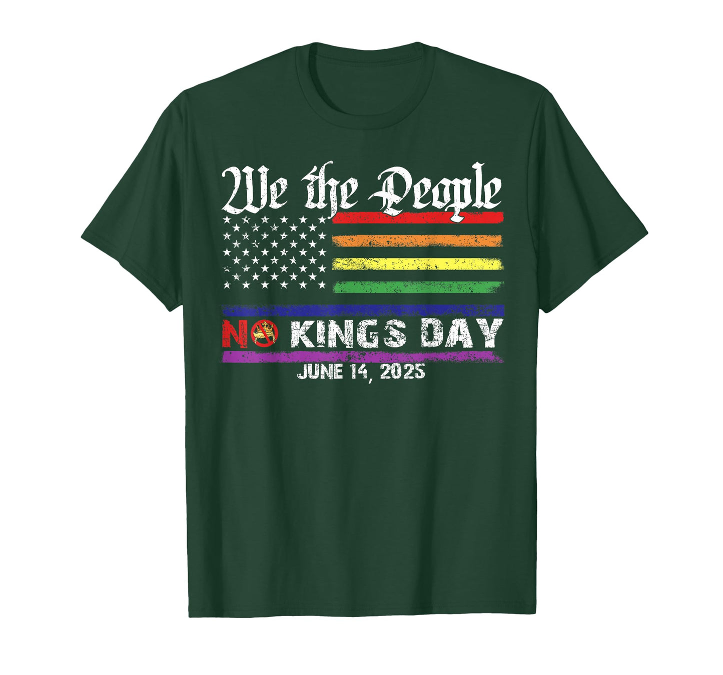 No Kings Day June 14th Protest Tee 2025 No Kings In America T-Shirt
