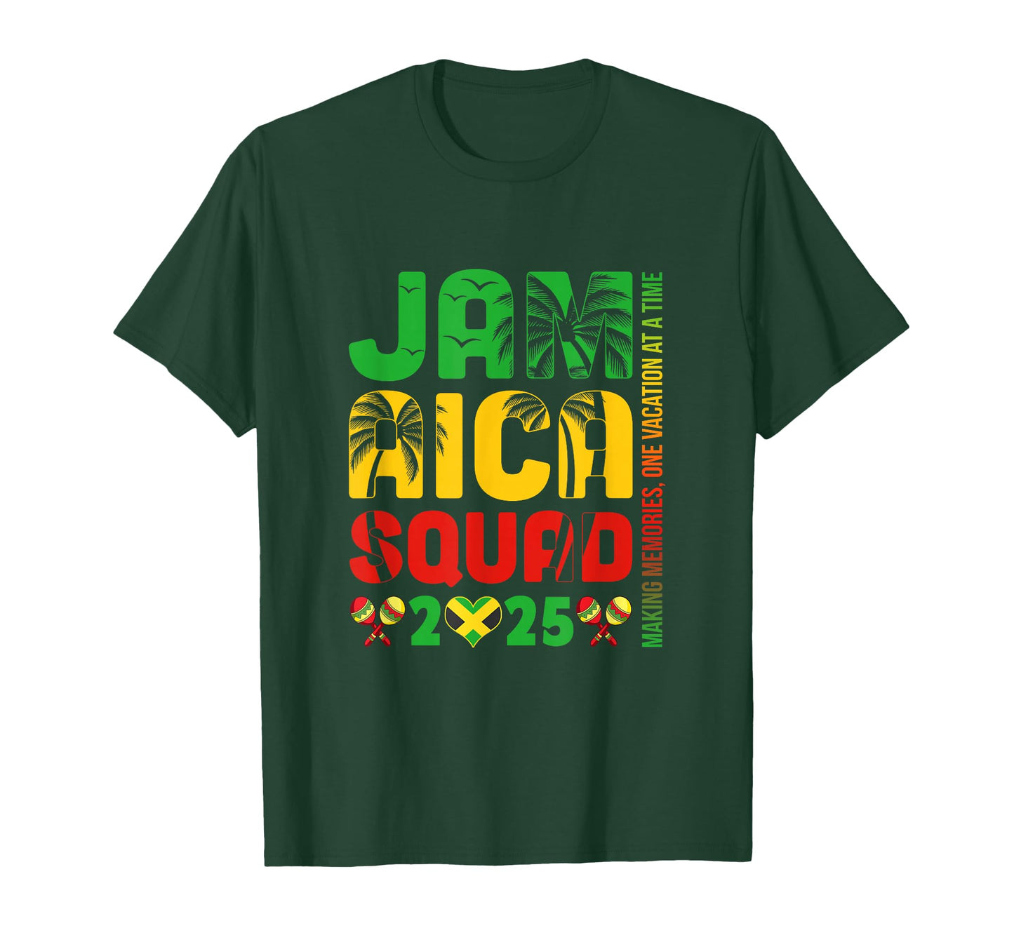 Jamaica 2025 Vacation Trip Matching Family Squad Group T-Shirt