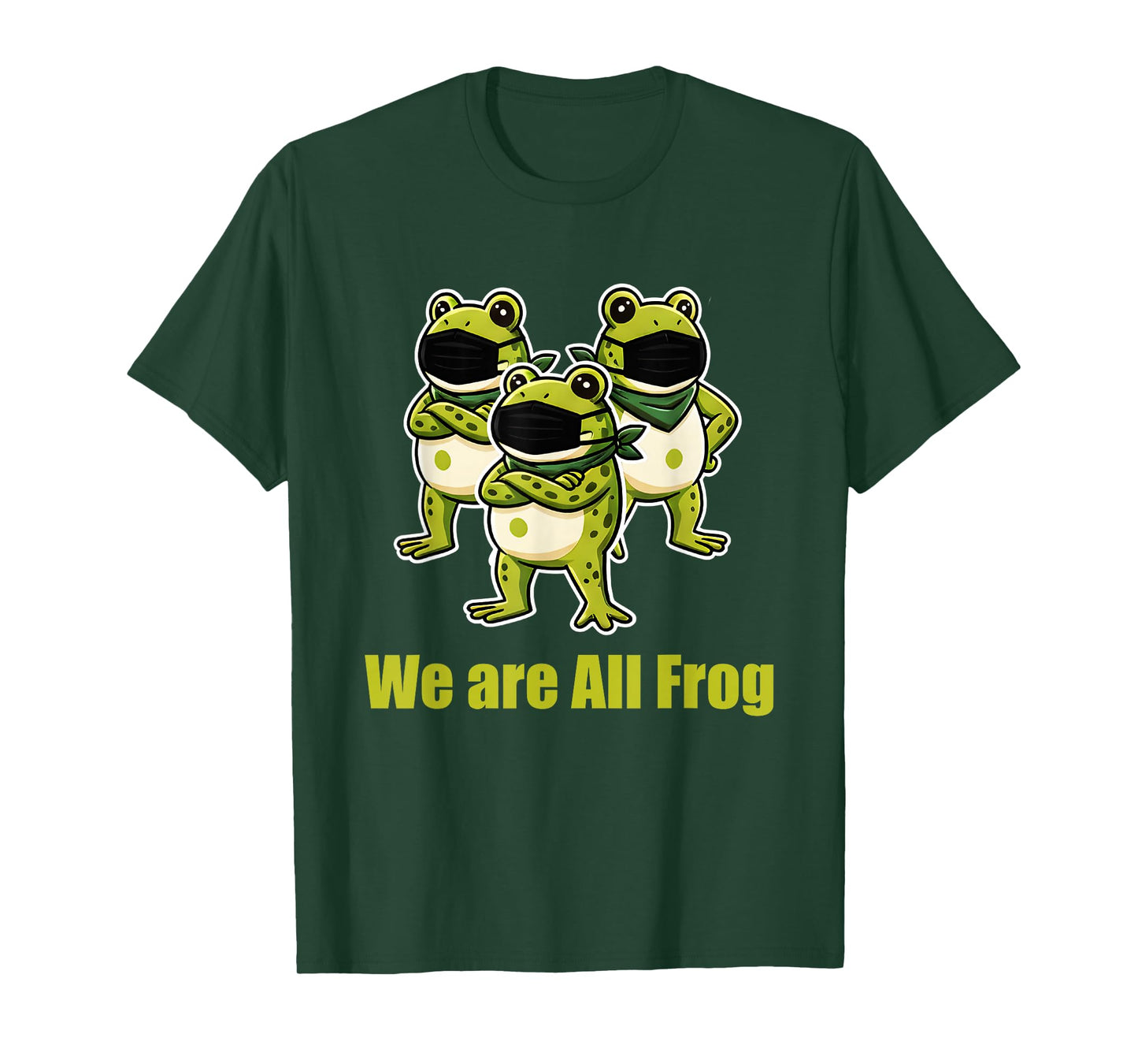 We are All Frog Frogs Together Strong Retro Portland T-Shirt