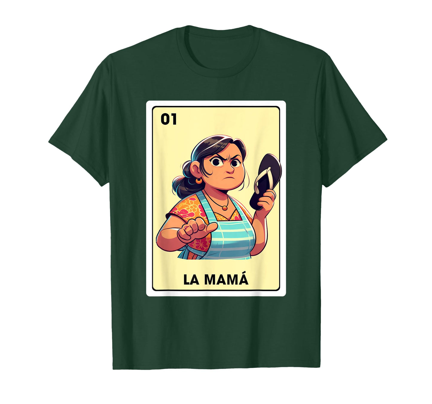 Mexican Mom Life Motherhood La Mama Mexican Bingo Card T-Shirt