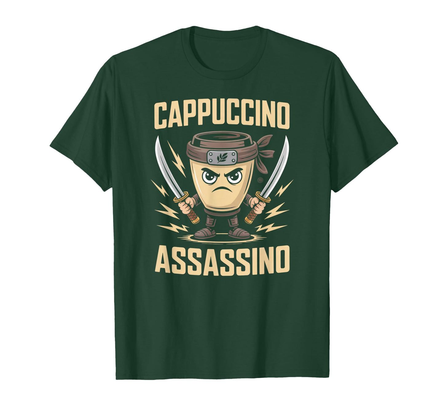 Cappuccino Assassino Italiano Brainrot Ninja Meme T-Shirt