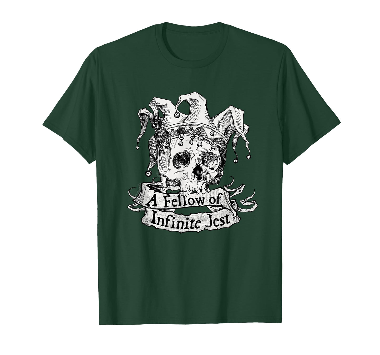 Shakespeare Skull Joker Yorick Theatre Literature Hamlet T-Shirt