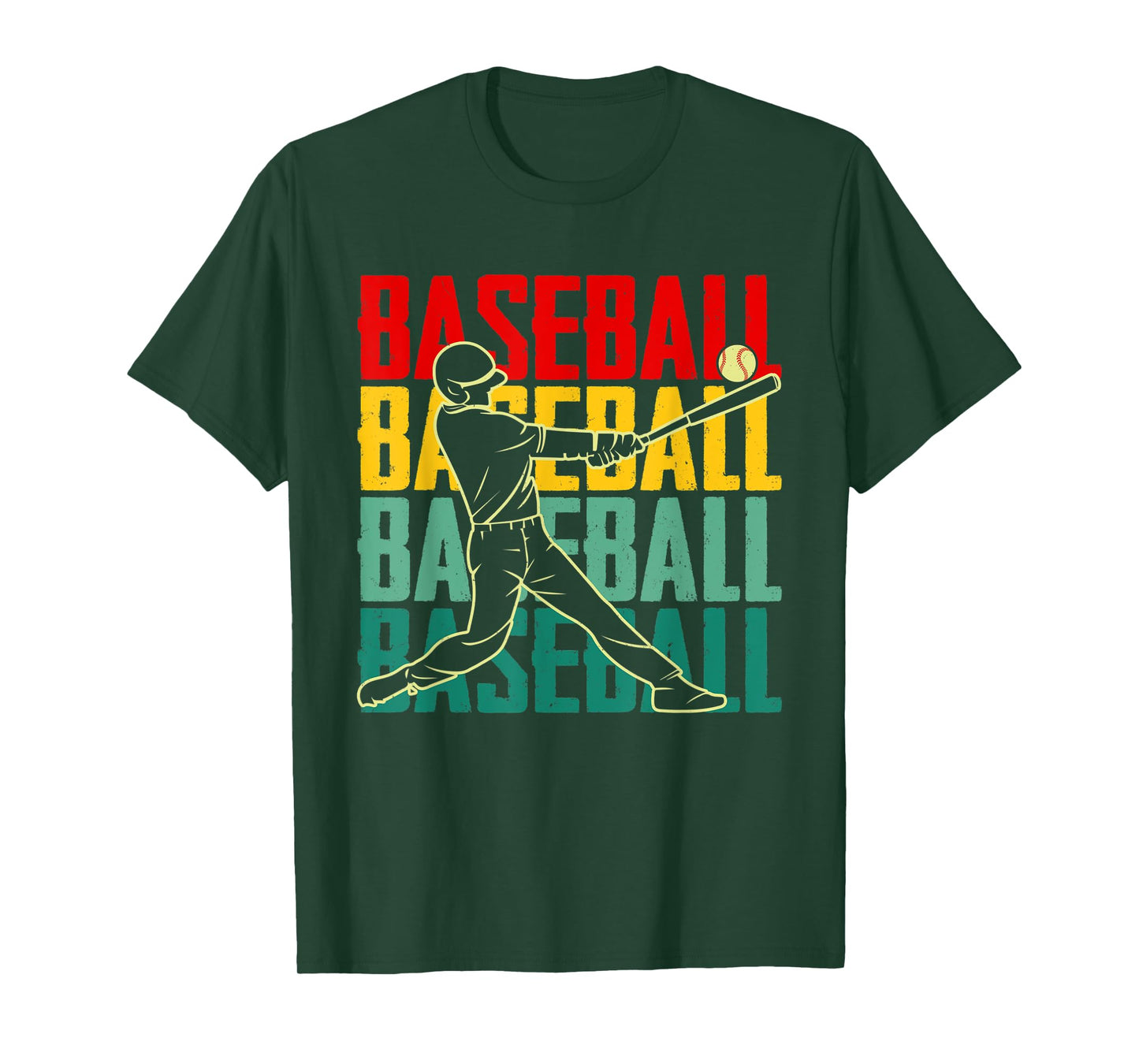 Vintage Baseball Player Retro Game Day Baseball Season T-Shirt