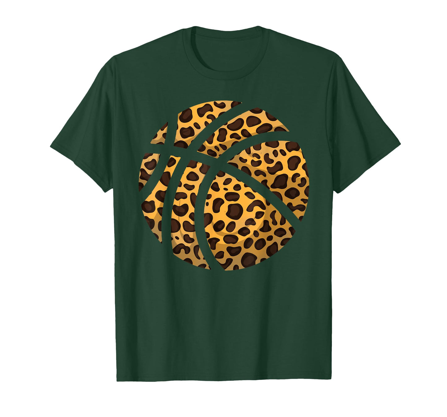 Funny Leopard Print Basketball Gift | Cool Best Team Lovers T-Shirt