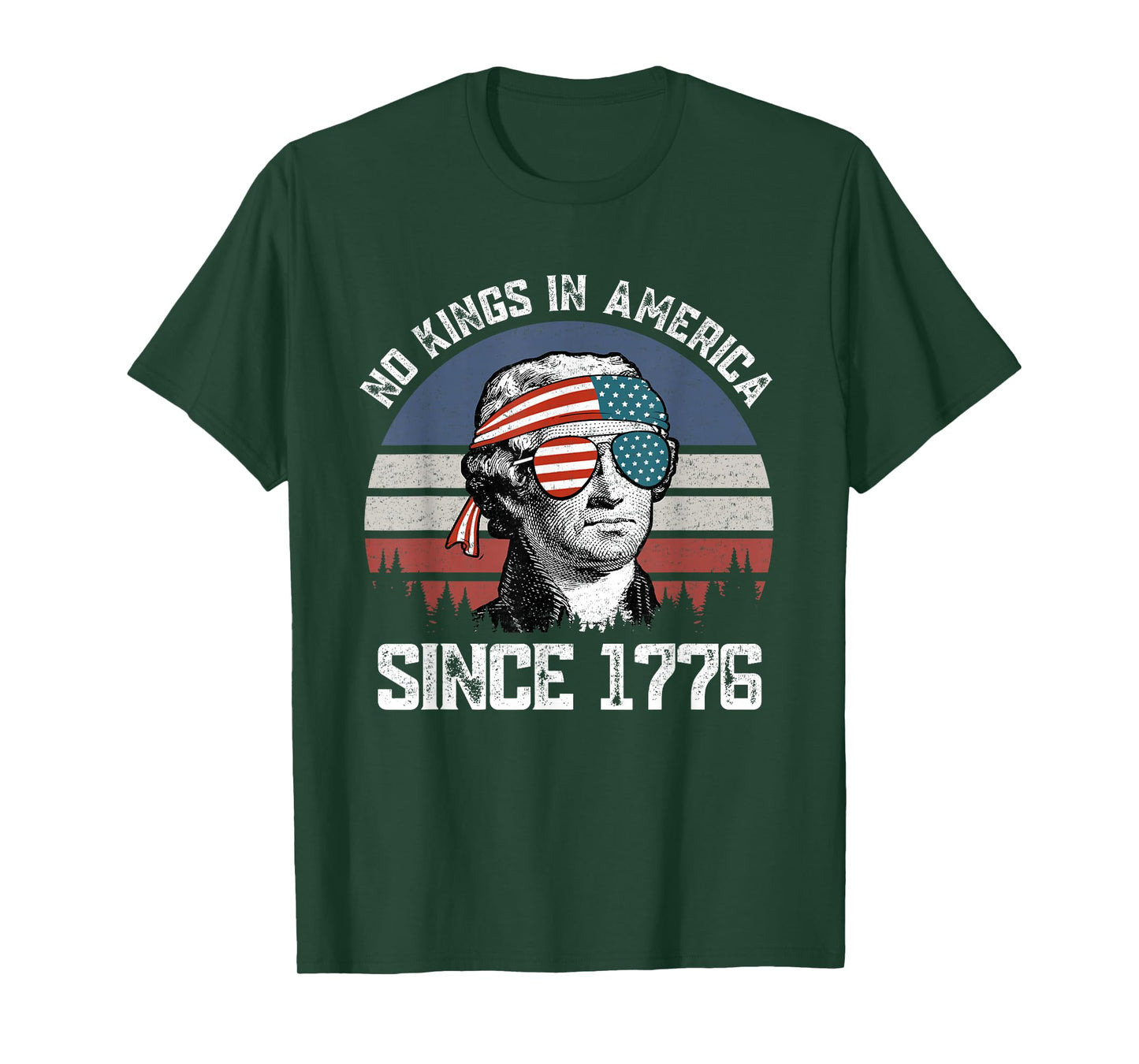 No Kings In America Patriotic Pro-Democracy Protest June 14 T-Shirt