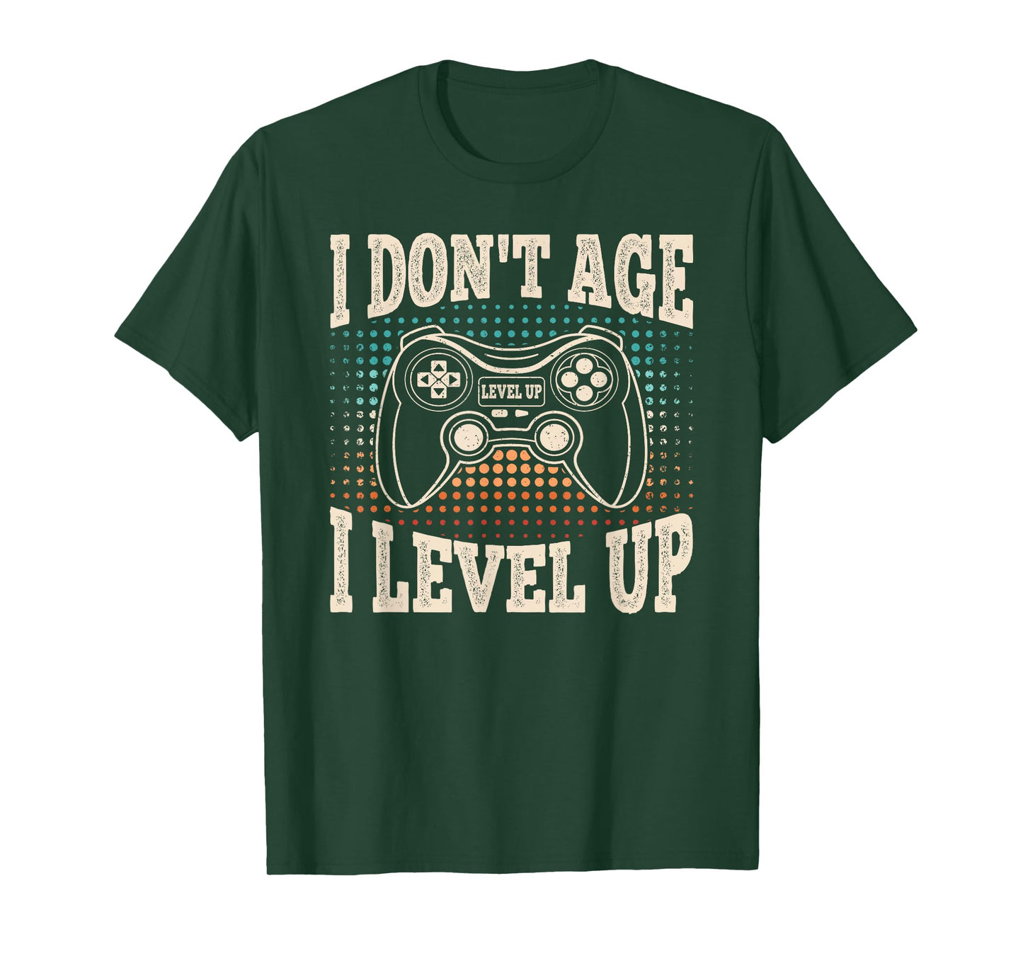 I Don't Age I Level Up Video Game Gaming Birthday Men Boys T-Shirt