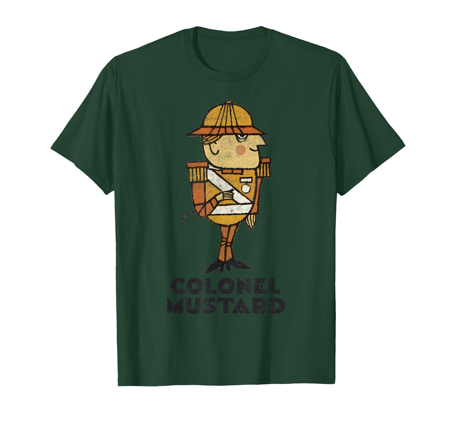 Clue Colonel Mustard Retro Poster T-Shirt