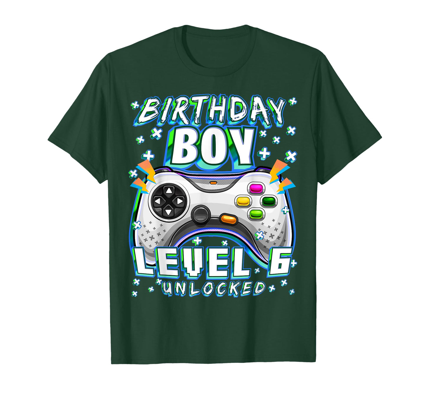 Level 6 Unlocked Video Game 6th Birthday Gamer Boys T-Shirt