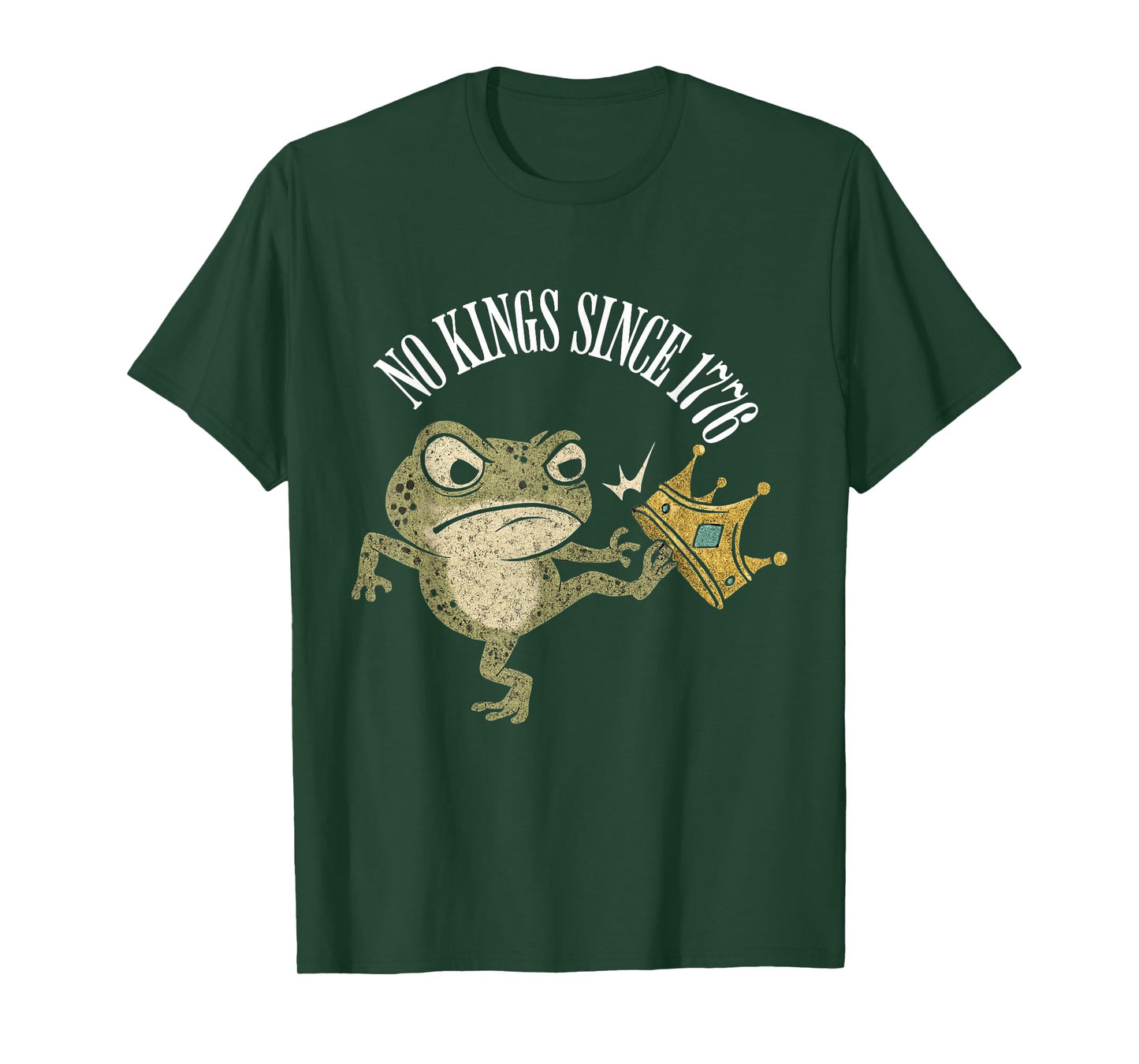 No Kings Design for Men Women Kids Portland Frog Protest T-Shirt
