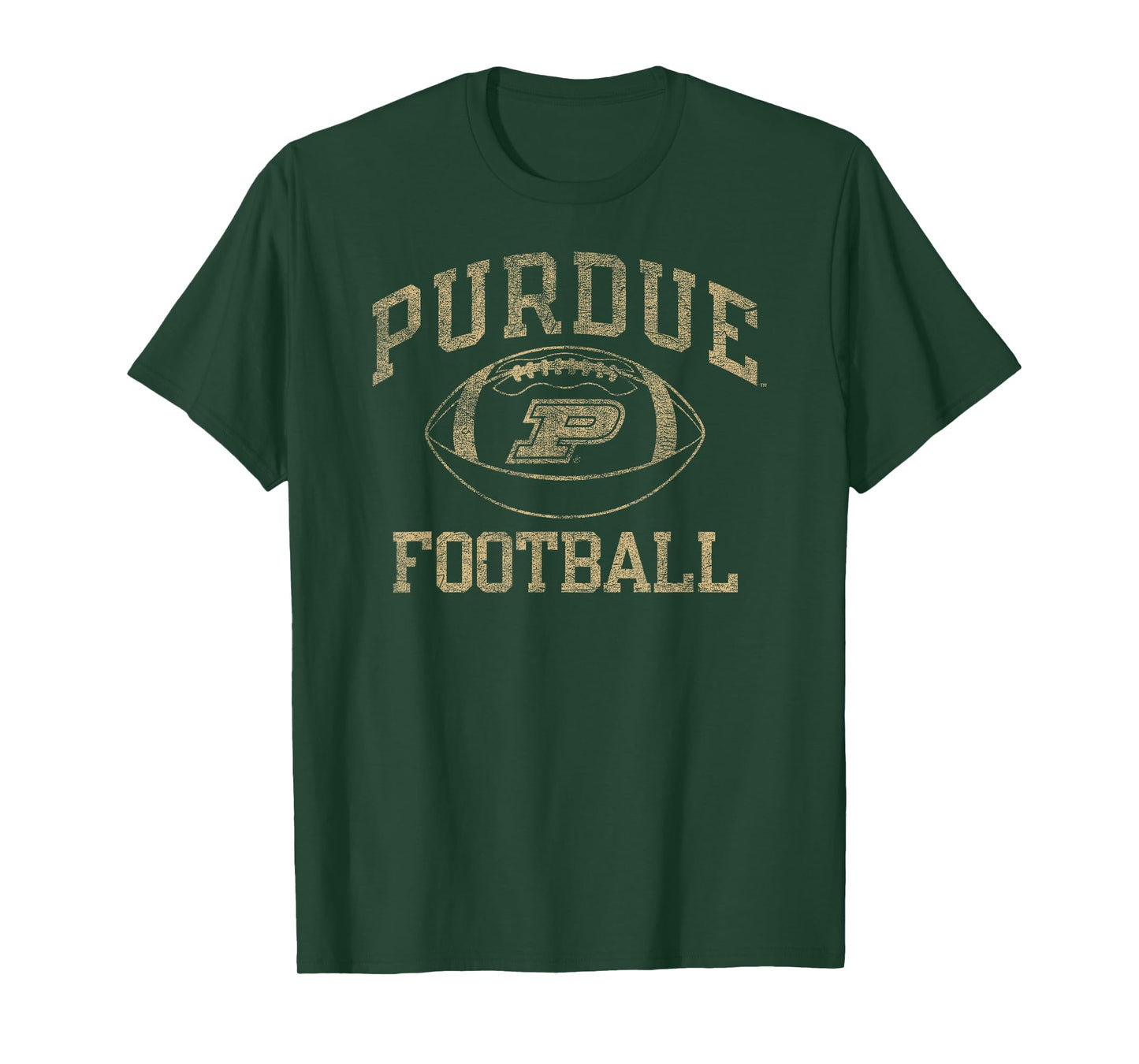 Purdue Boilermakers Football Intensity Vintage Black T-Shirt