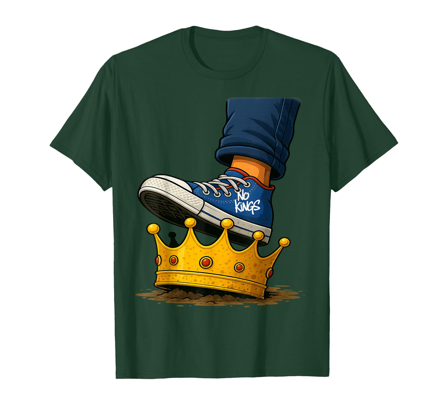 No Kings Shoe On Crown T-Shirt
