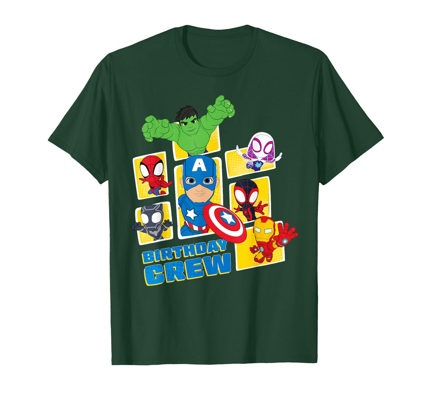 Marvel Spidey and His Amazing Friends "Birthday Crew" Party T-Shirt