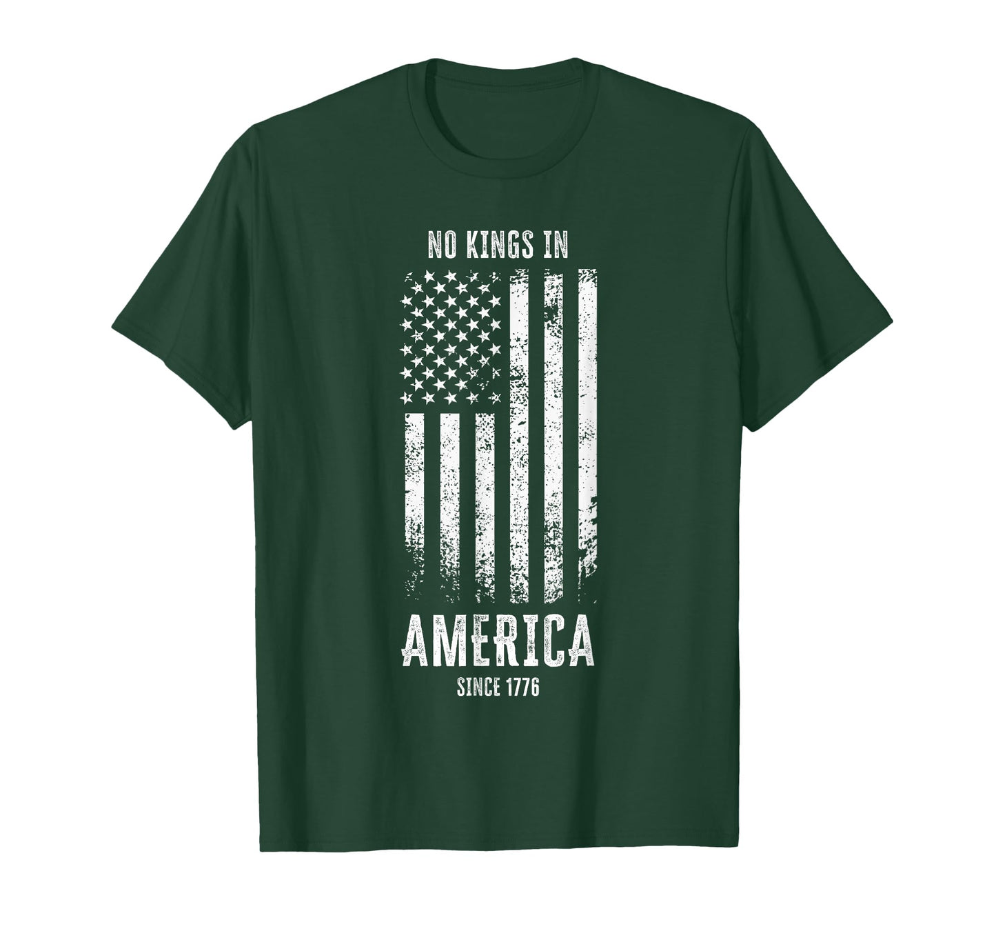 No Kings Since 1776 Vintage Freedom Liberty Graphic T-Shirt