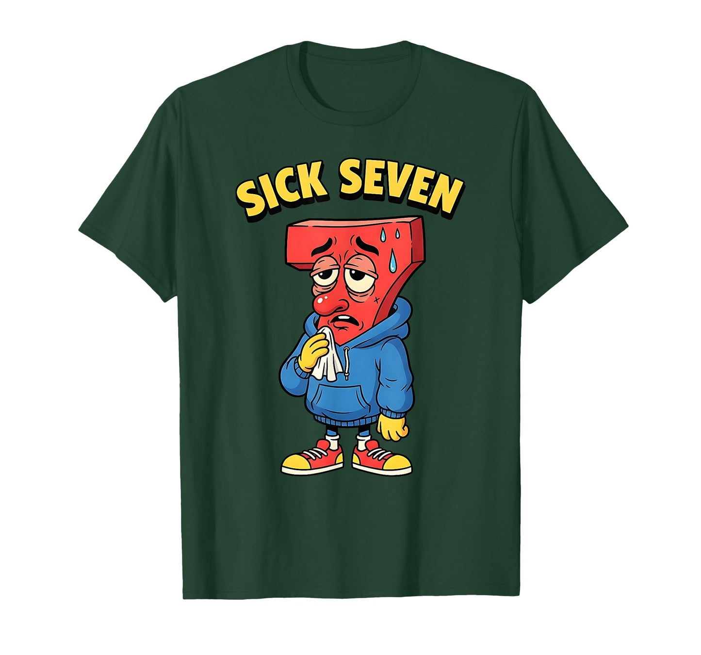 67 Funny Men Women Six Seven Humor Meme Brainrot Sick Seven T-Shirt