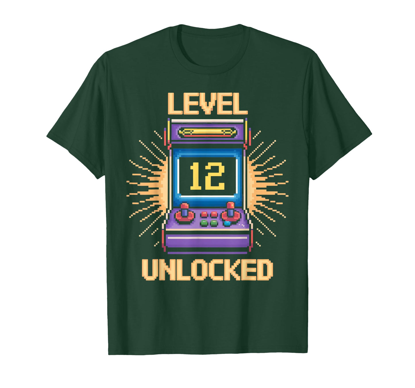 Level 12 Unlock Birthday Gamer 12 Year Old Video Game Arcade T-Shirt