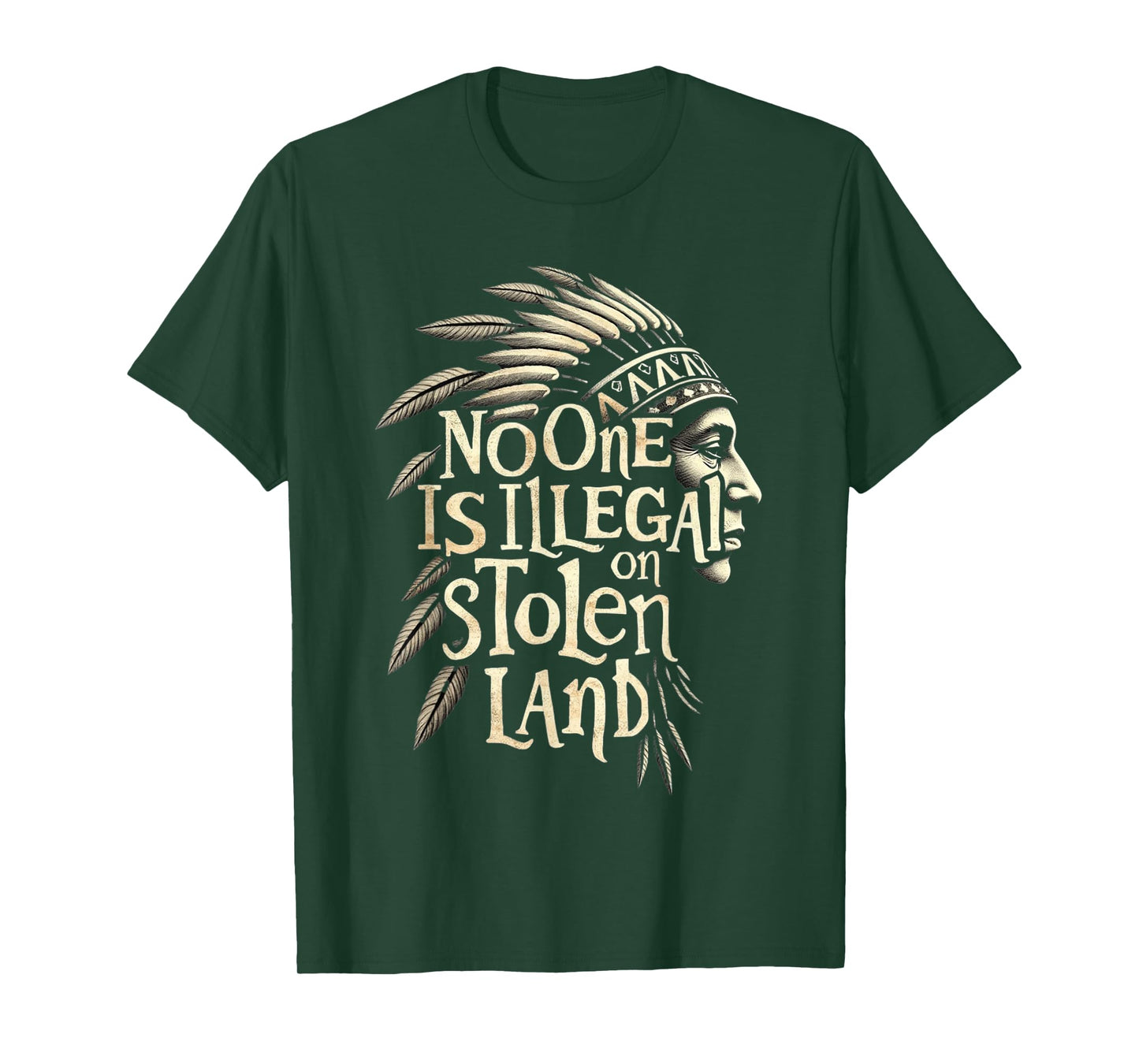 Native Americans No One Is Illegal on Stolen Land T-Shirt