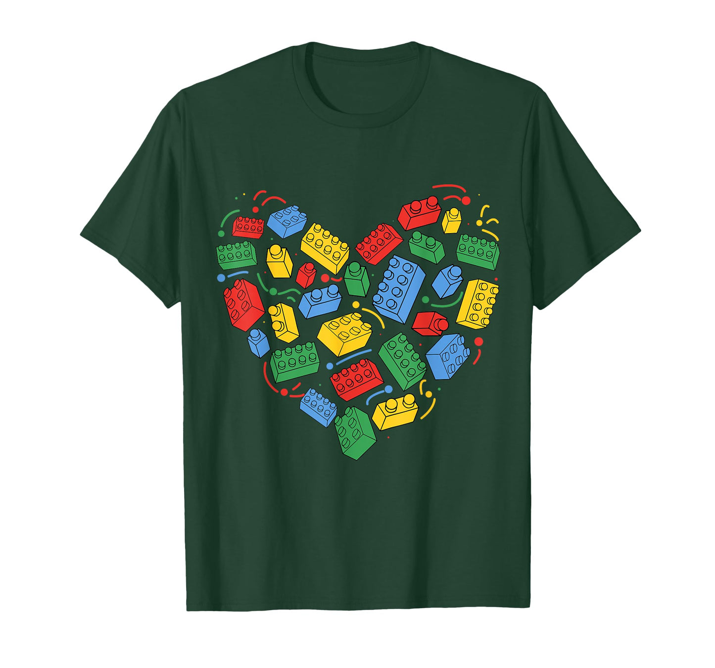Master Builder Block Brick Building Heart Valentines Day Boy T-Shirt