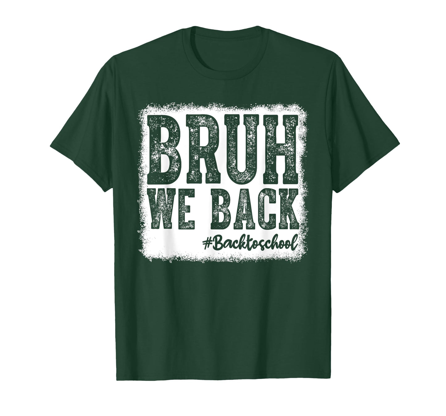 Retro Bruh We Back Saying Meme Back To School Boy Girls Kids T-Shirt