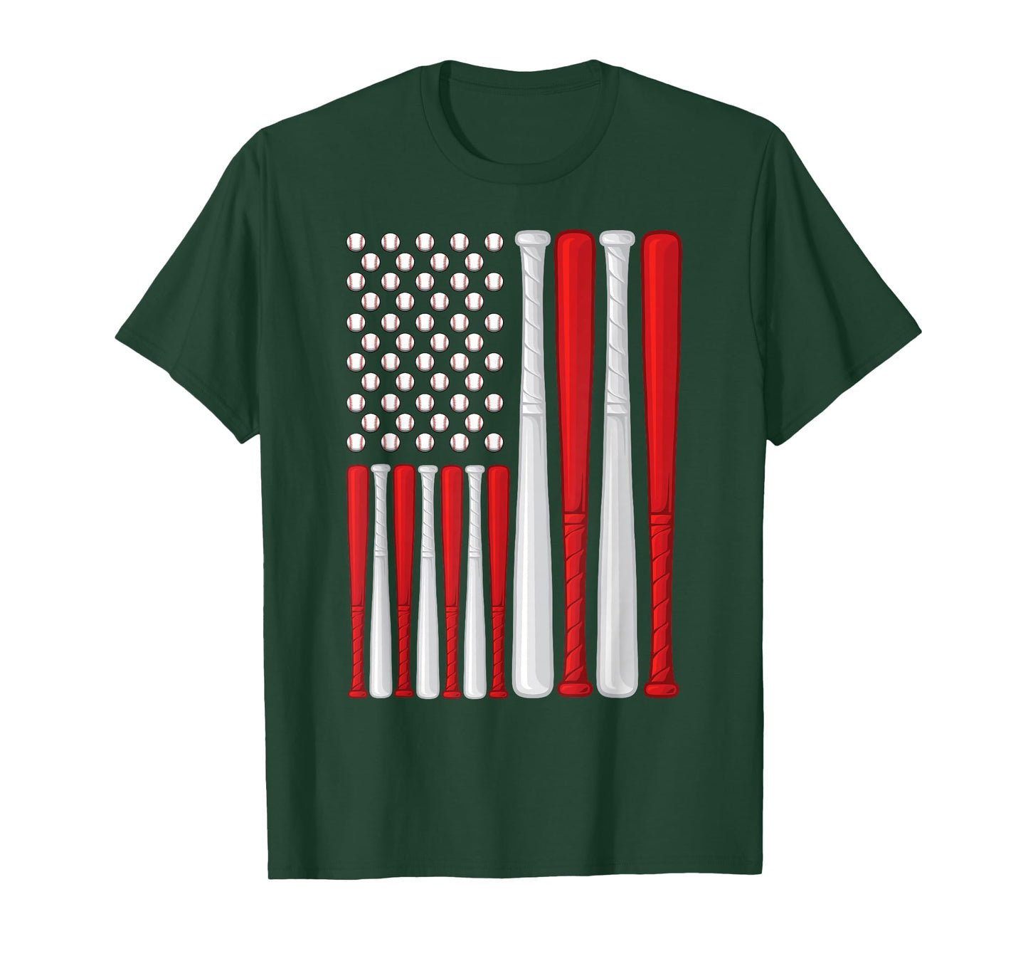USA Flag - American Baseball Flag - Vintage Baseball Flag T-Shirt