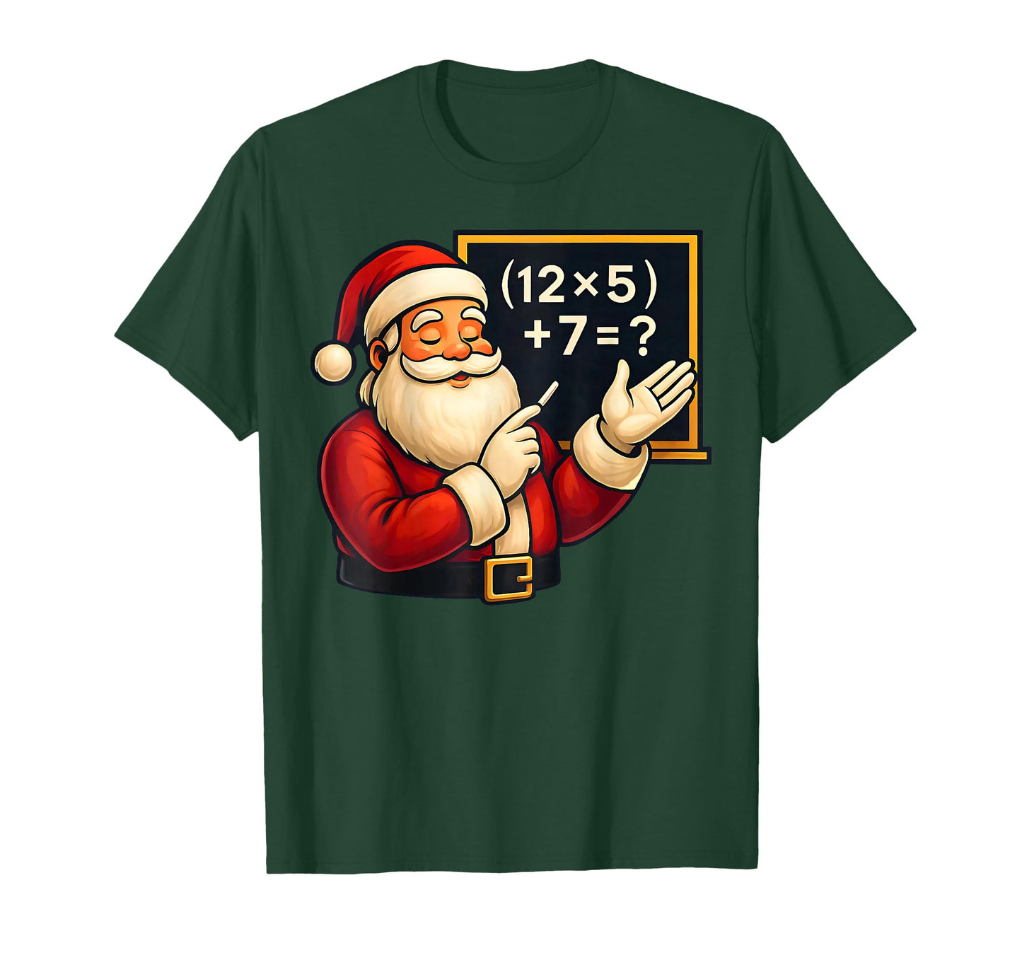Funny 67 Teacher Santa Christmas Six Seven Meme Math Xmas T-Shirt