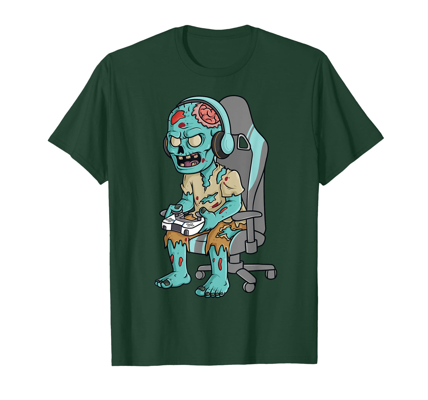 Gamer Halloween Zombie Scary Gaming Boys Kids Teen T-Shirt