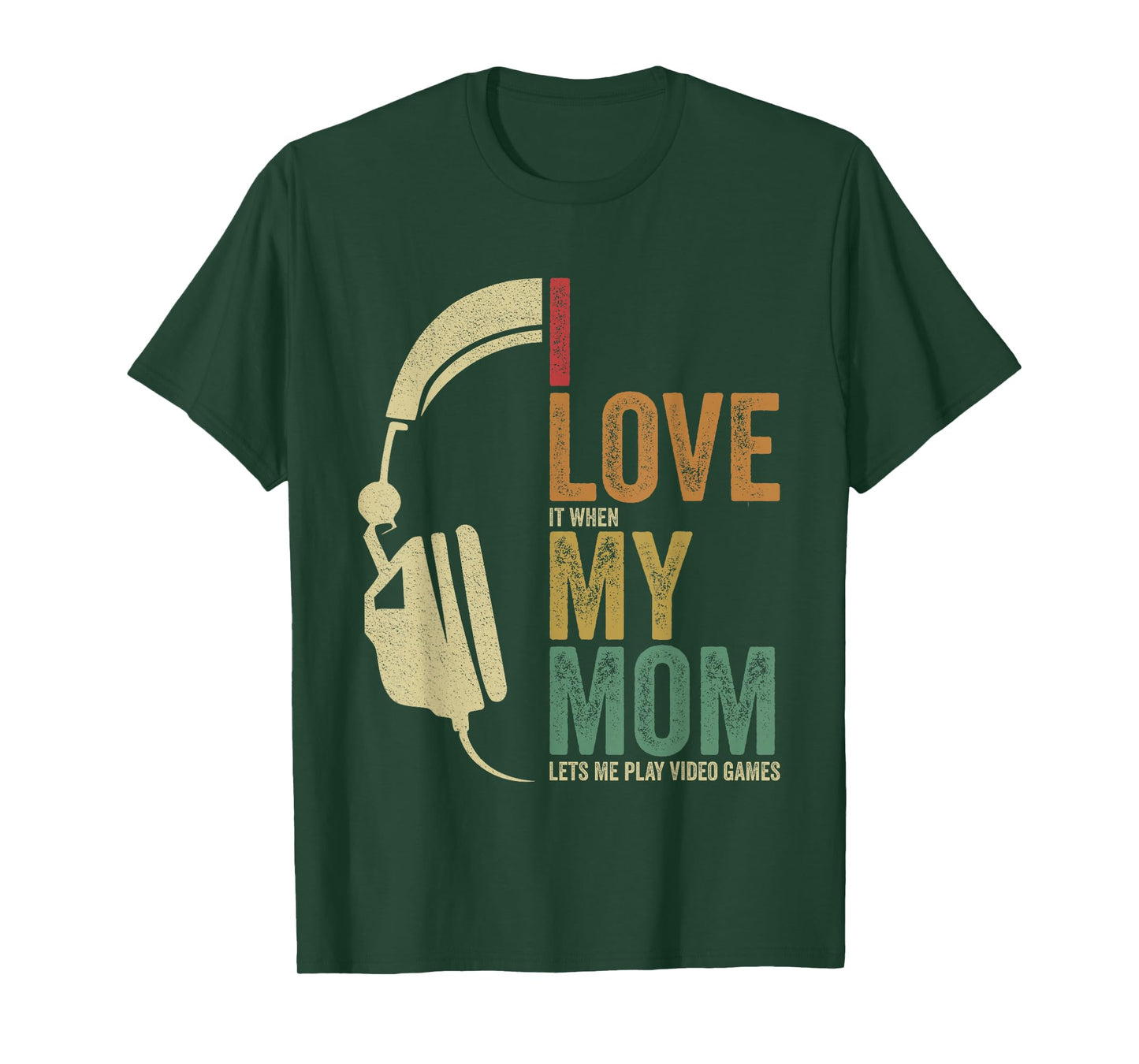 Kids Gaming I Love My Mom Video Games Boy Gaming T-Shirt