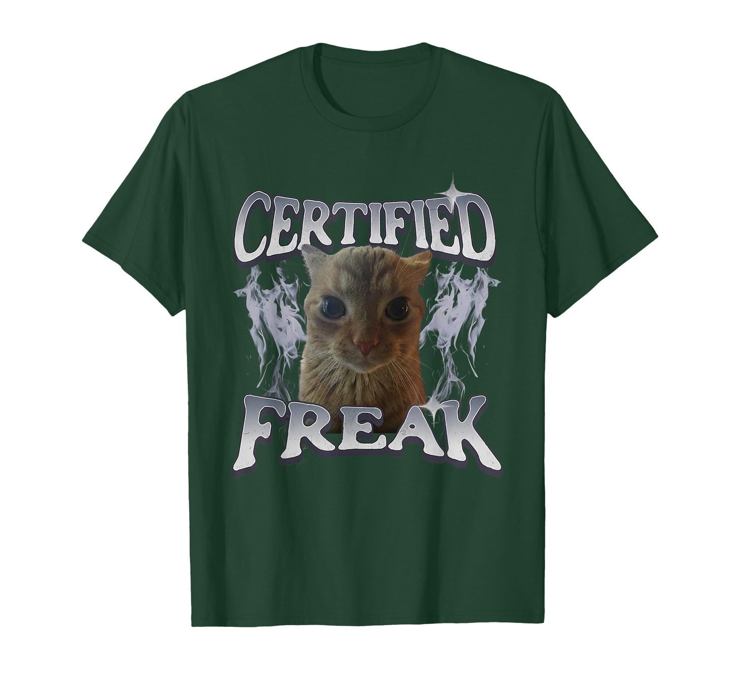 Men Women Certified Freak Funny Cat Meme Cat Lover Gift T-Shirt