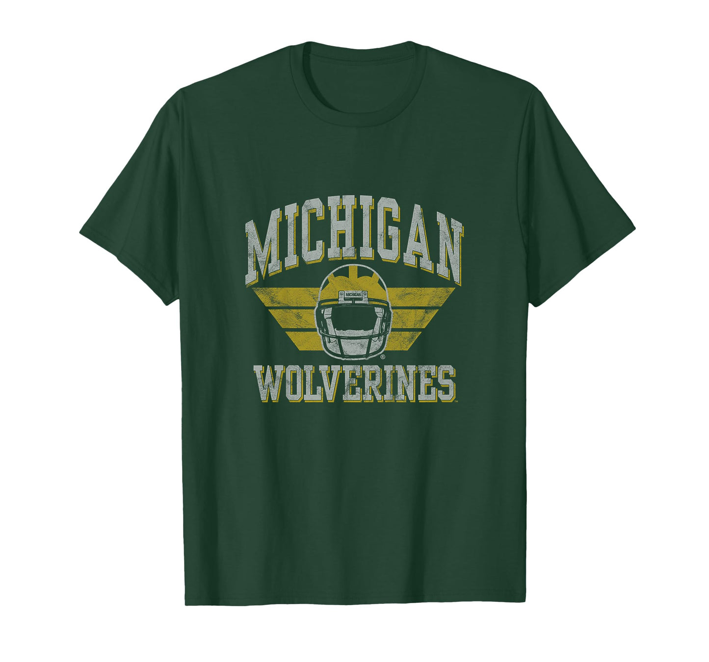 Kids University of Michigan Wolverines U of M Football Helmet T-Shirt