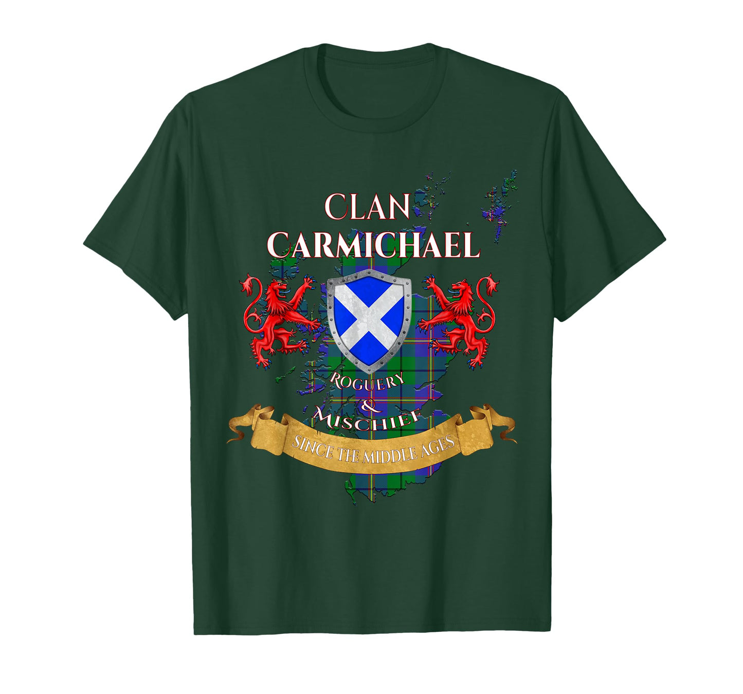 Carmichael Scottish Family Clan Middle Ages Mischief T-Shirt