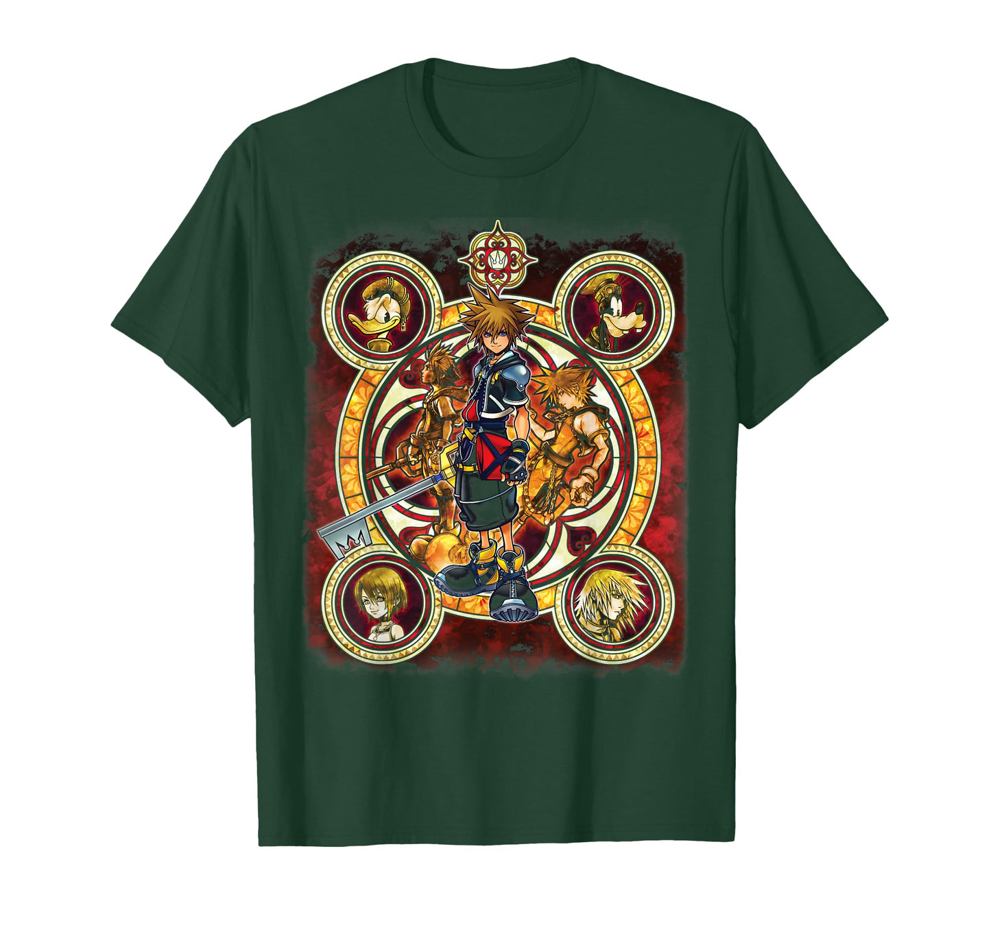 Disney Kingdom Hearts Group Shot Circles T-Shirt