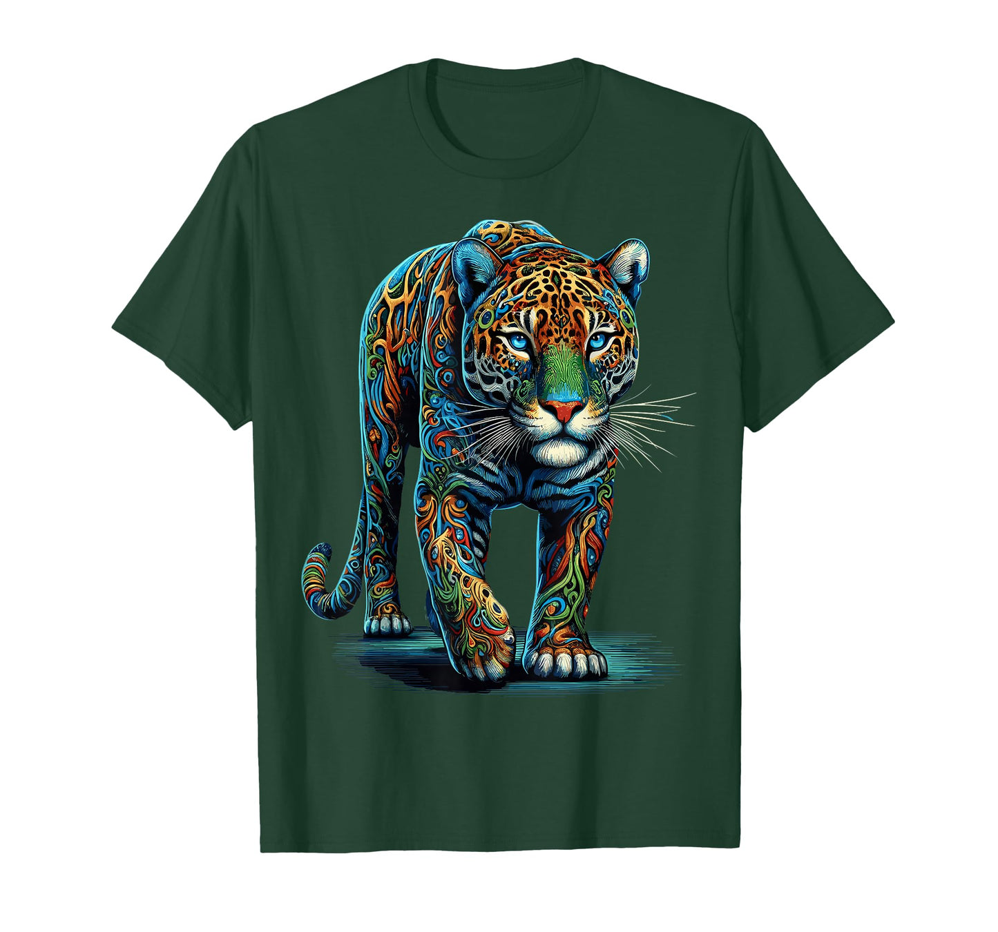 Jaguar Colorful Animal Zoo Jaguars T-Shirt