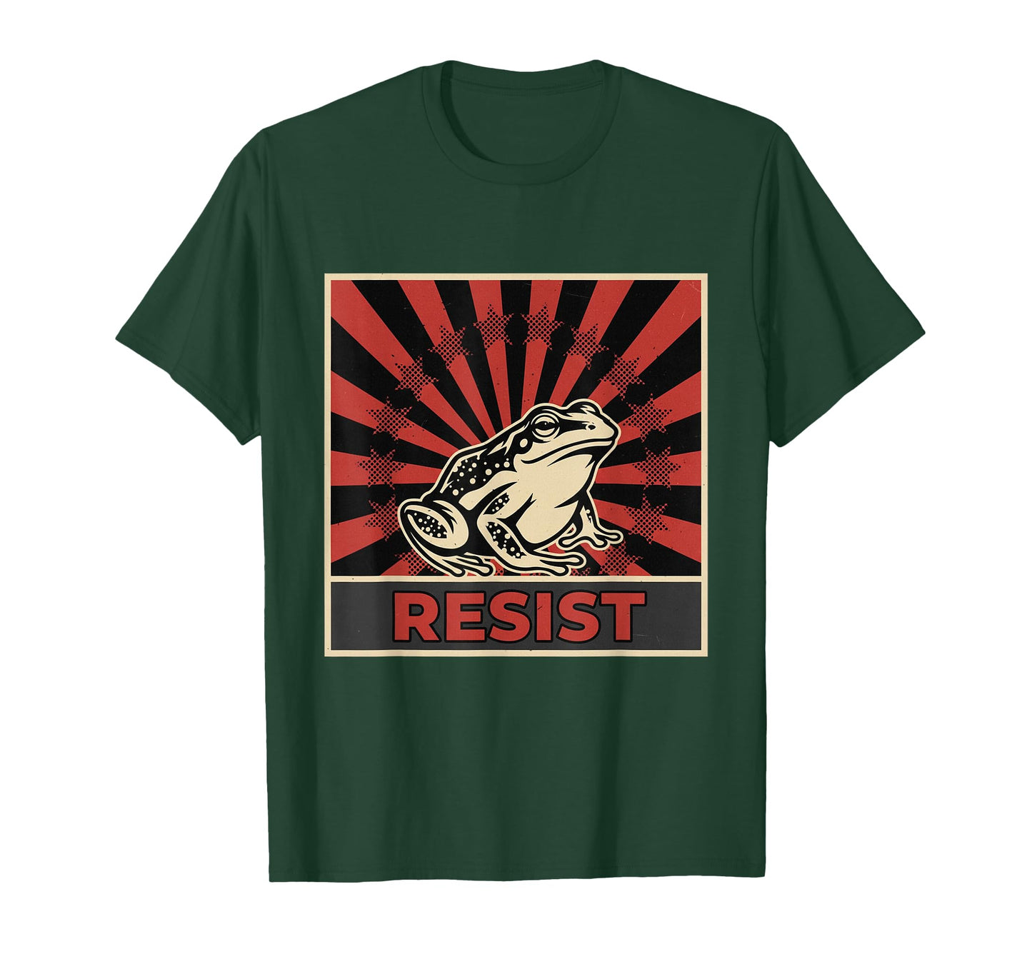 Portland Resist Frog Poster Protest No Kings Day T-Shirt
