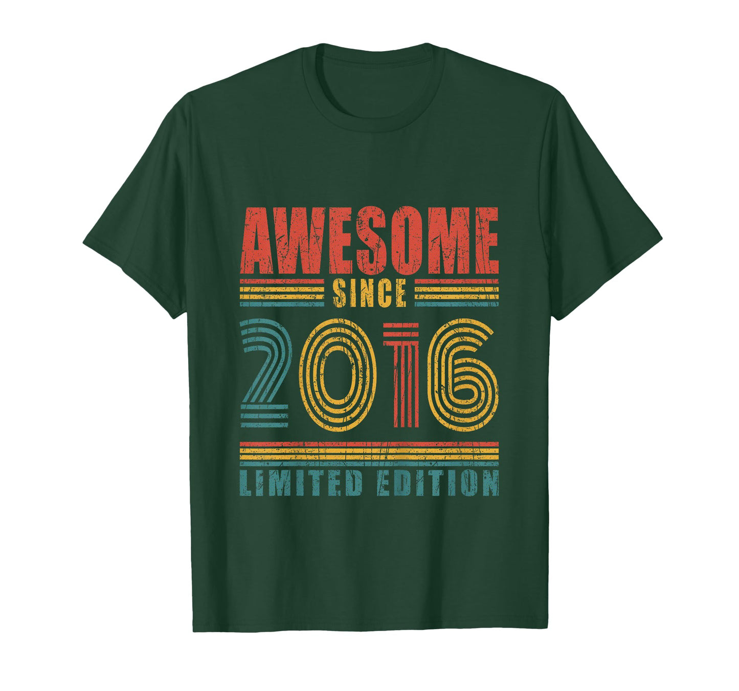 Kids 9th Birthday Awesome Since 2016 Vintage 9 Birthday T-Shirt