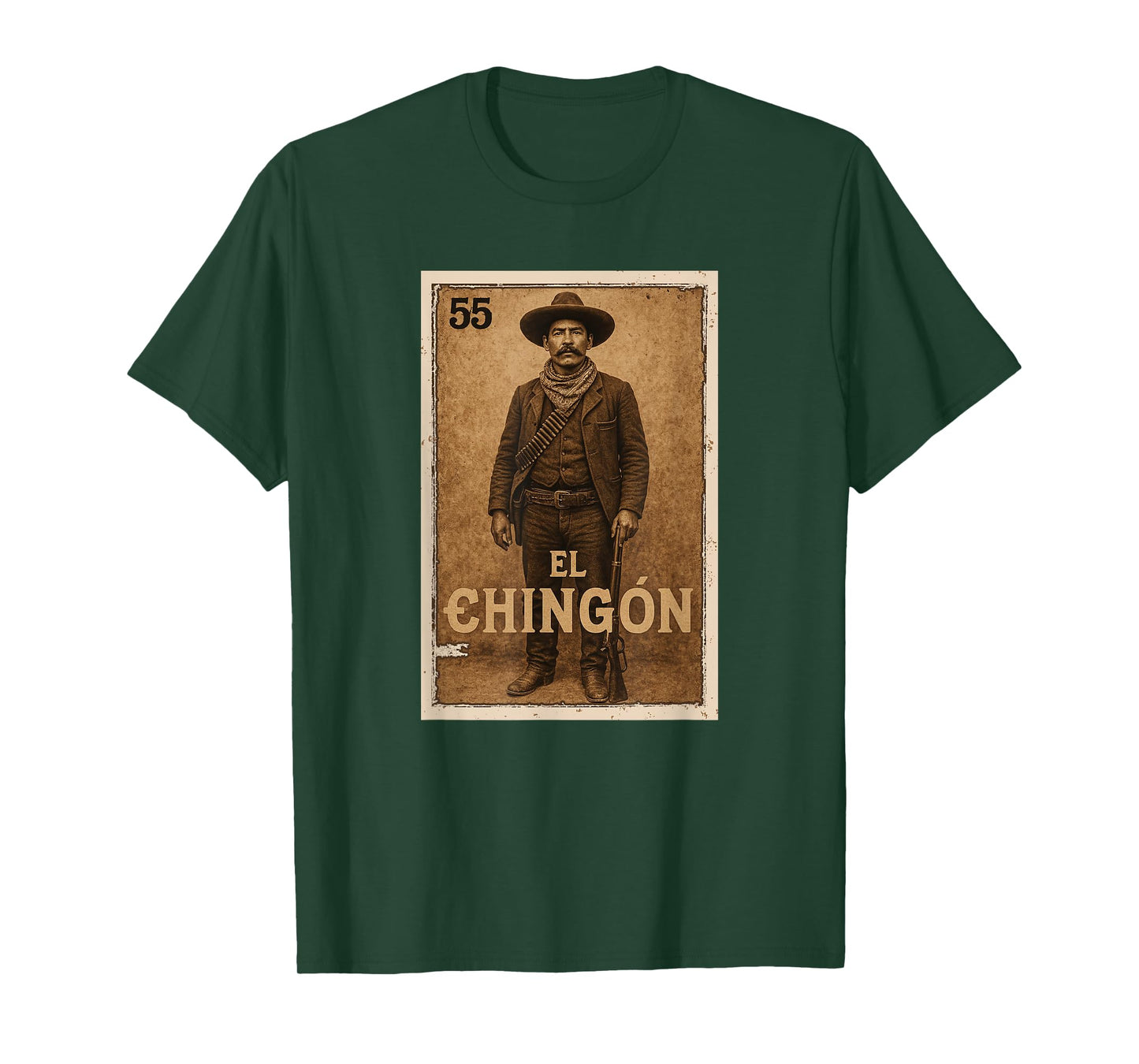 Mexican Lottery Designs Mexican El-Chingon Parody Lottery T-Shirt