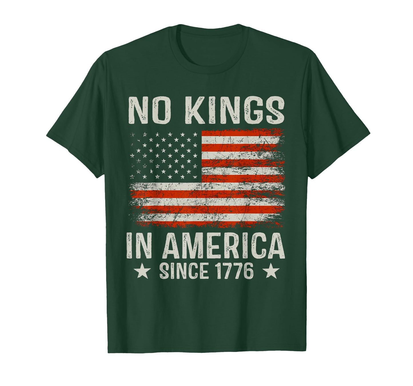 No Kings In America Since 1776 Patriotic USA 4th Of July T-Shirt
