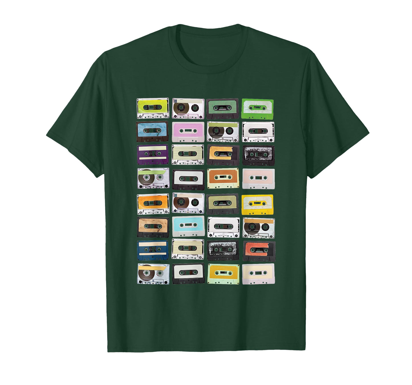 Vintage Cassette Tape Retro 80s 90s Clothing Unisex-Adults T-Shirt Black Small Classic Fit Short Sleeve Cotton 60% Polyester 40% Graphic Print T-Shirt