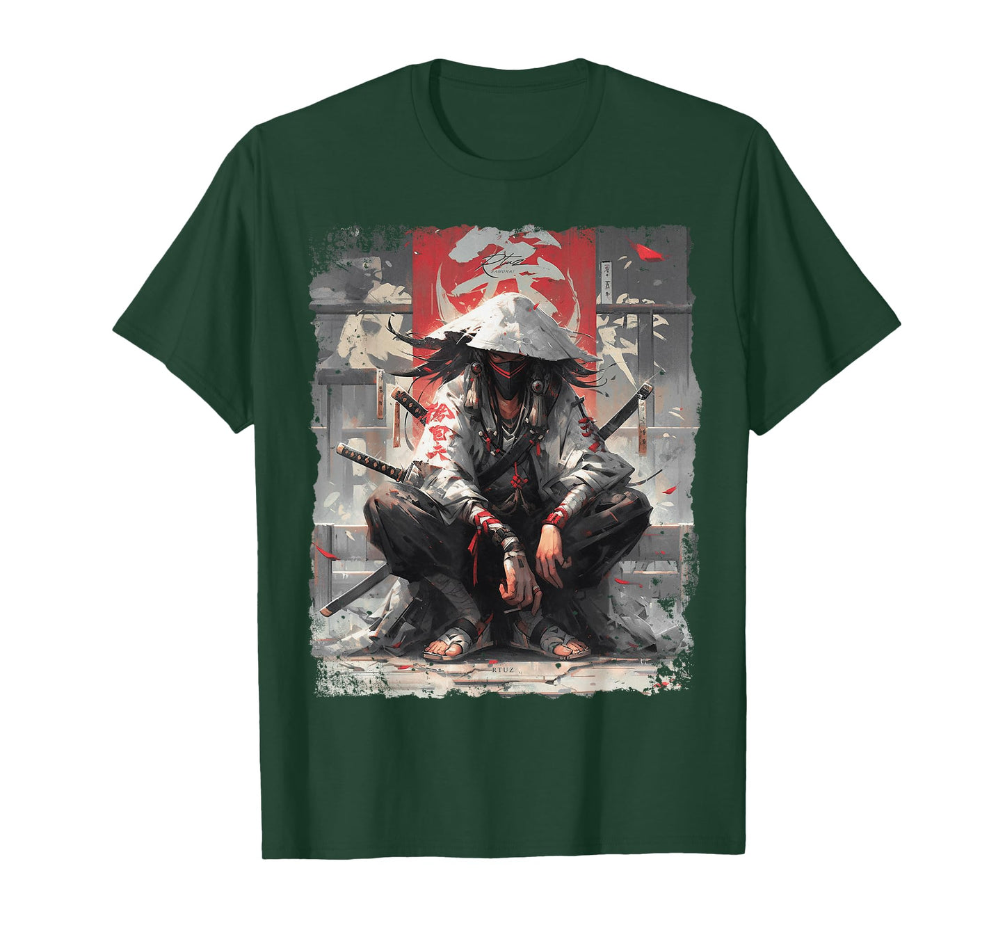 Samurai Sword Katana Ninja Japan Manga Anime Streetwear T-Shirt