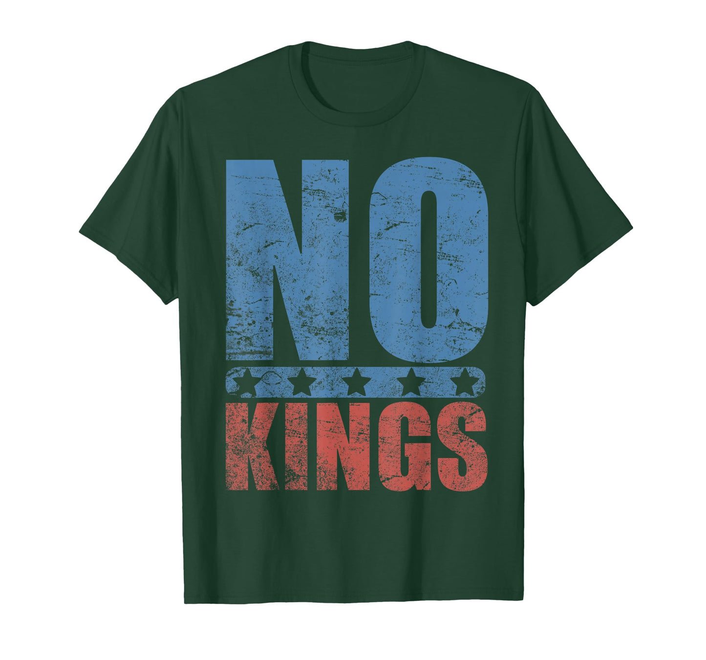 No Kings Vintage Patriotic Protest Shirt Anti Oligarchy T-Shirt