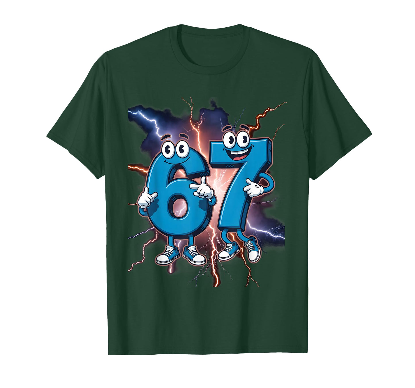 67 Brainrot Italian Meme Funny 67 Kids Costume Six Seven 6-7 T-Shirt