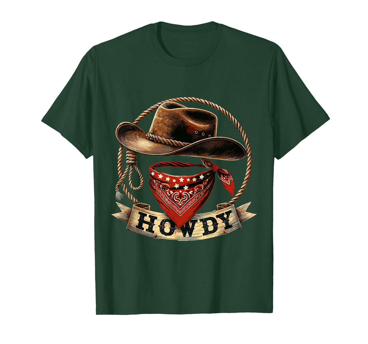 Howdy Western Cowboy Hat Rodeo T-Shirt