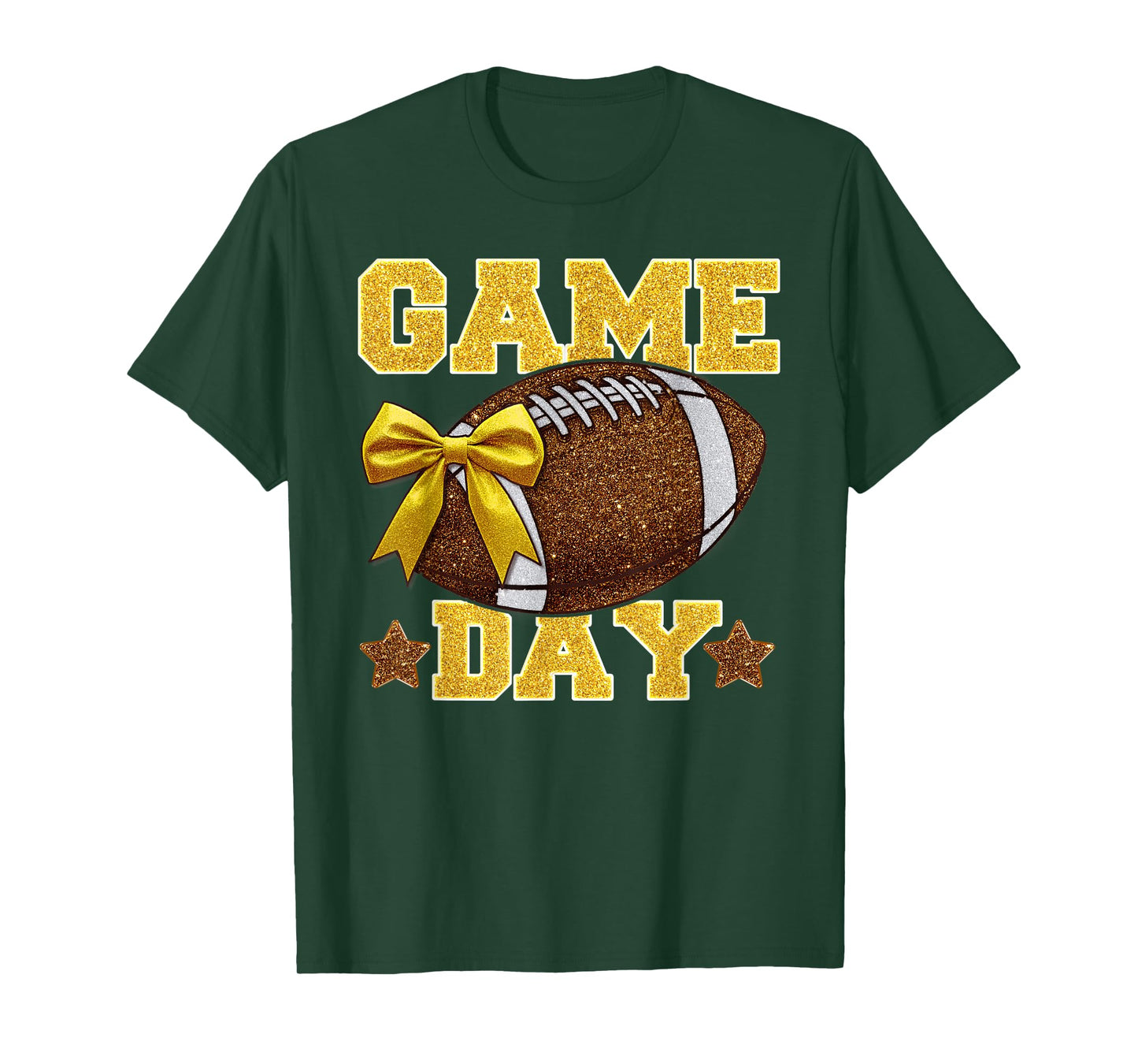 Game Day Football Season Football Mama Girl T-Shirt