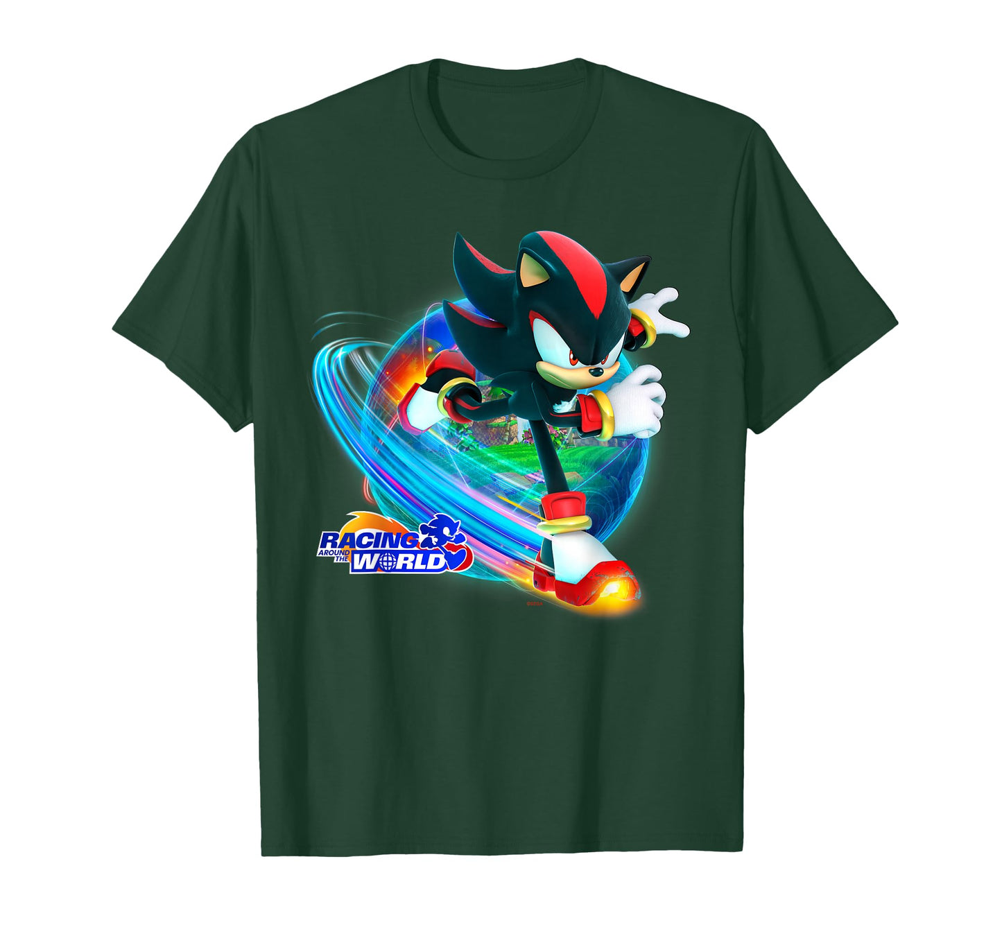 Sonic the Hedgehog - Racing Around the World Shadow T-Shirt