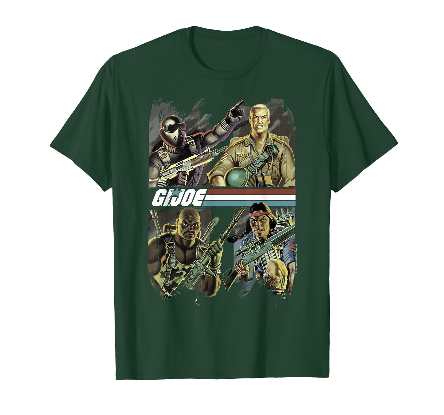 G.I. Joe Team Leader & Original Four Classic Comic Poster T-Shirt