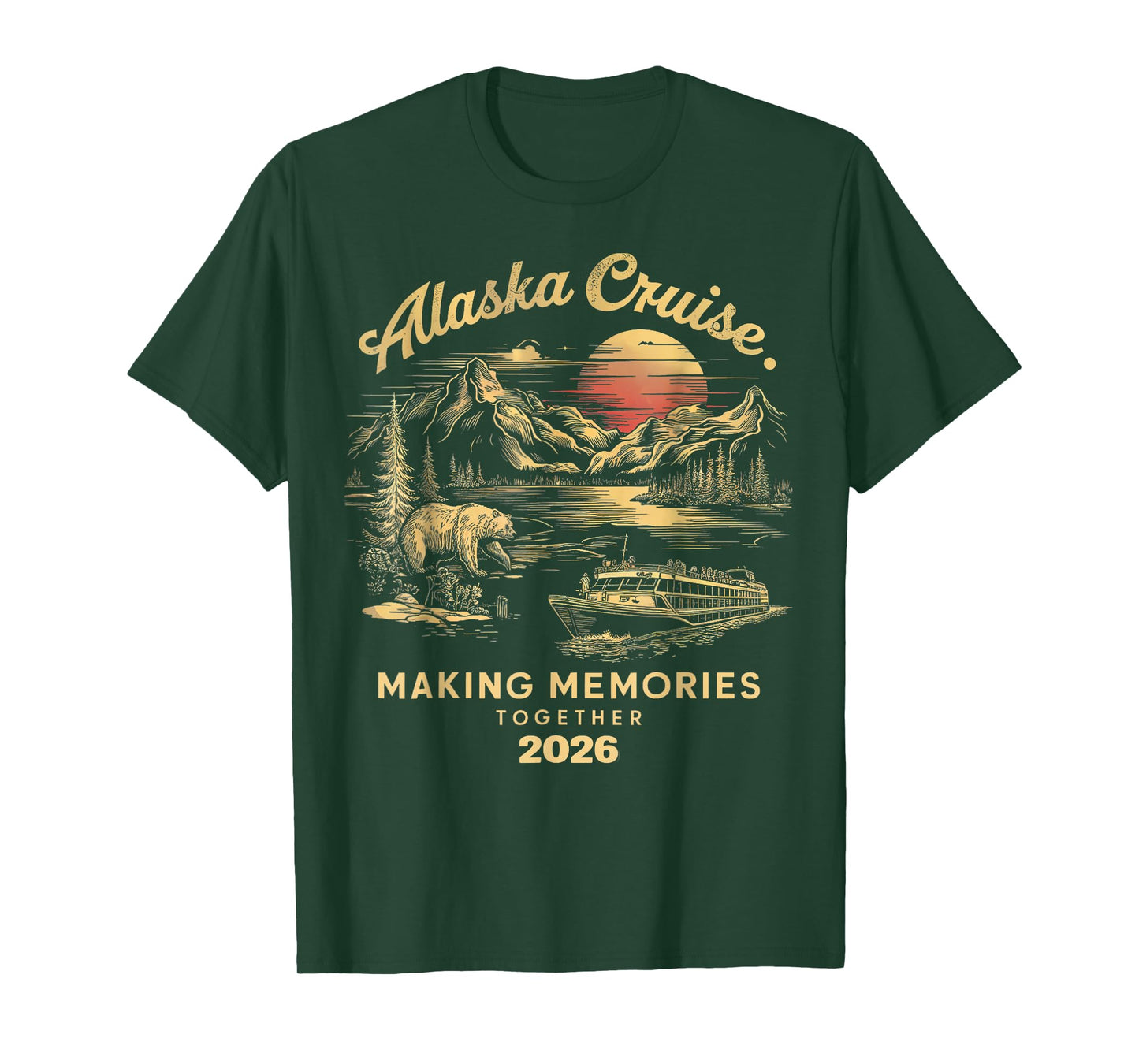 Matching Family Friends and Group Alaska Cruise 2026 T-Shirt