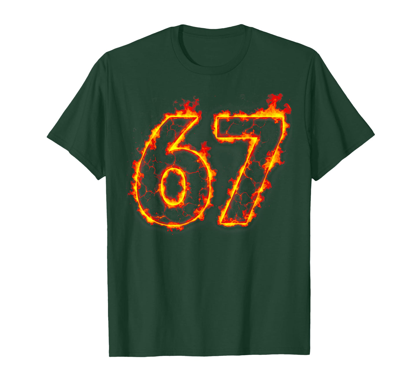 67 Flame Number Six Seven Meme 67 Kids T-Shirt