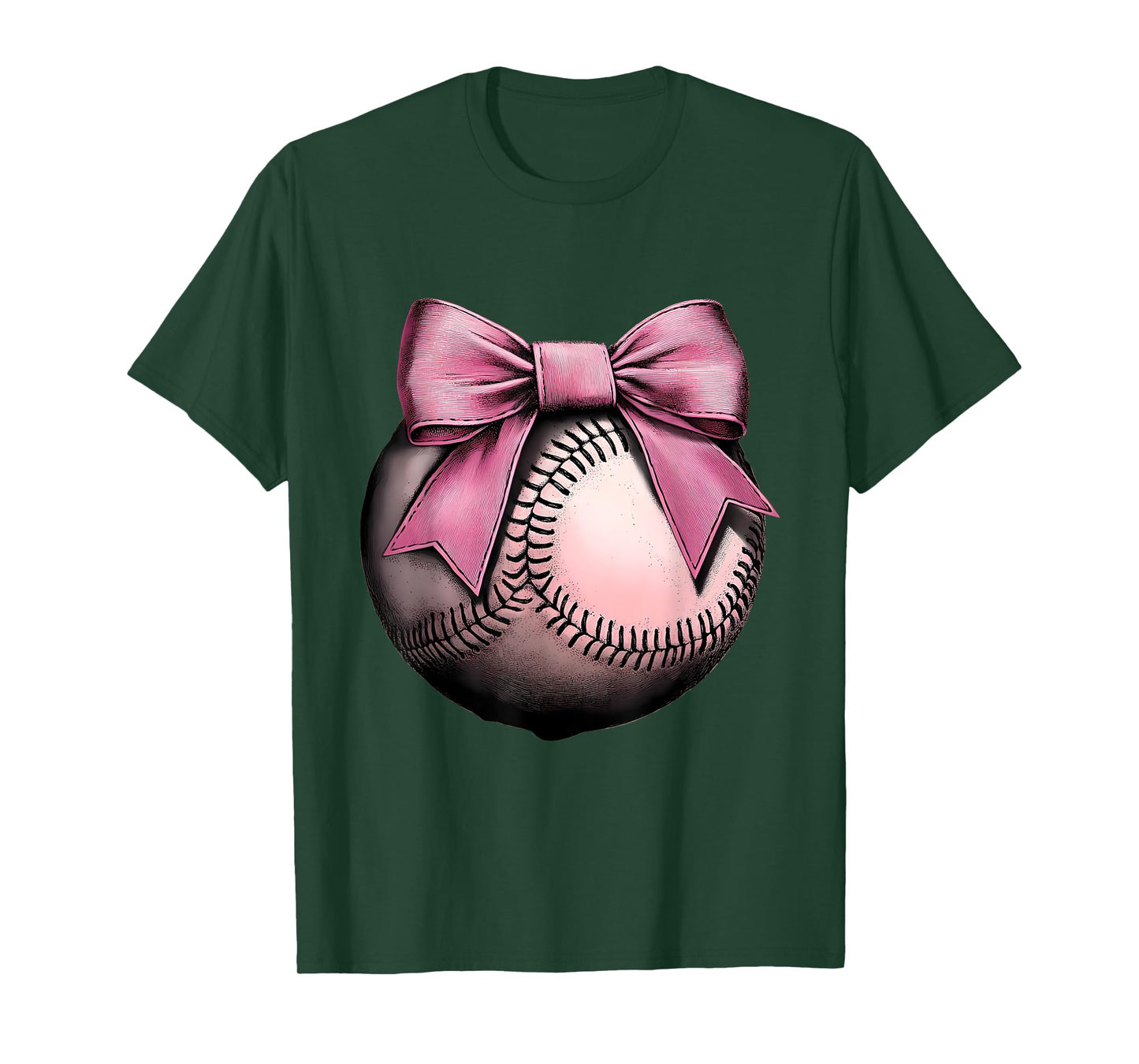 Baseball Coquette Bow Cute Baseball Game T-Shirt