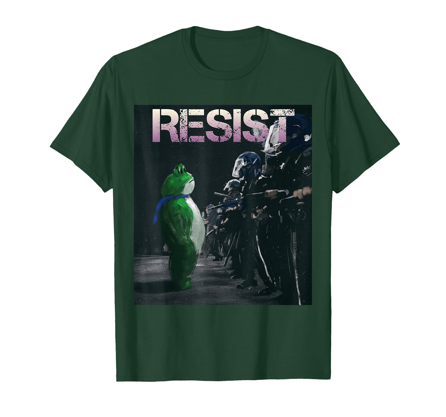 Portland Frog Protest Resist for Men Women T-Shirt