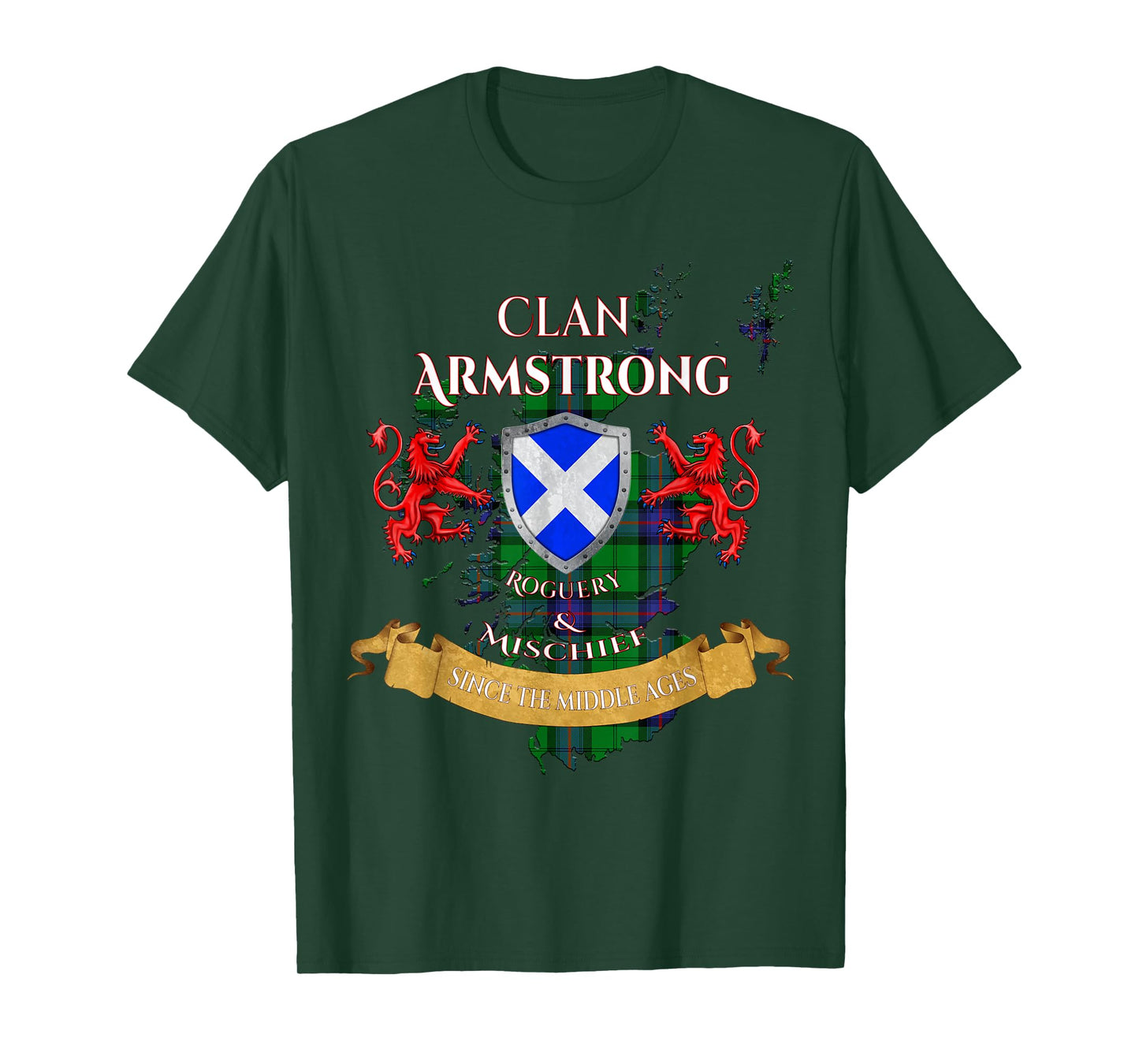 Armstrong Scottish Family Clan Middle Ages Mischief T-Shirt