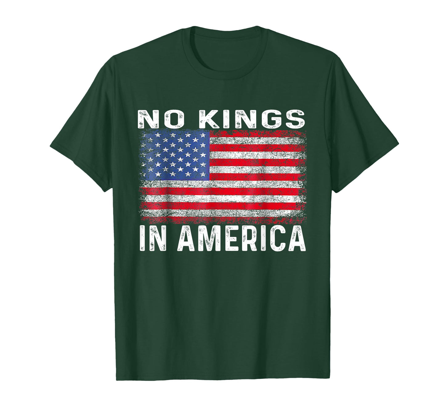 No Kings In America Since 1776 Patriotic 4th Of July Us Flag T-Shirt
