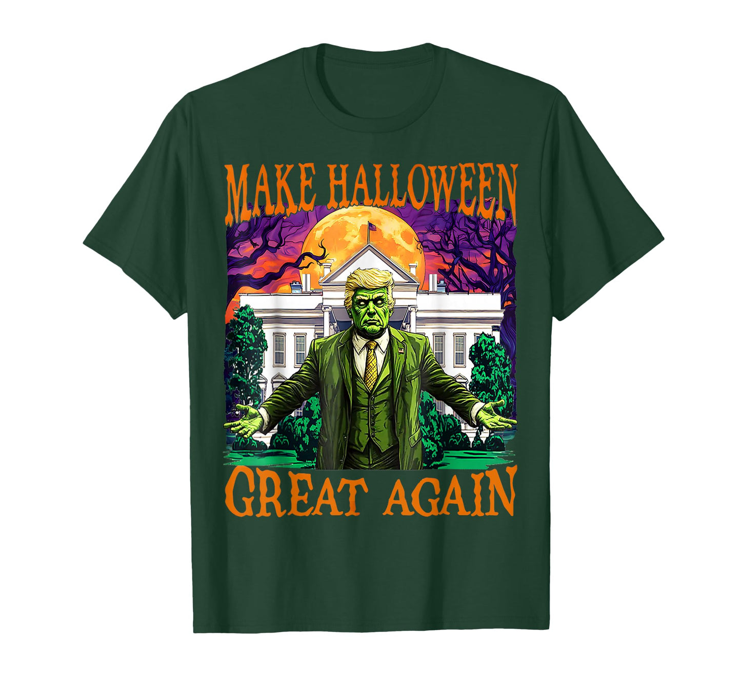 Donald Trump Zombie Make Halloween Great Again Trump Costume T-Shirt